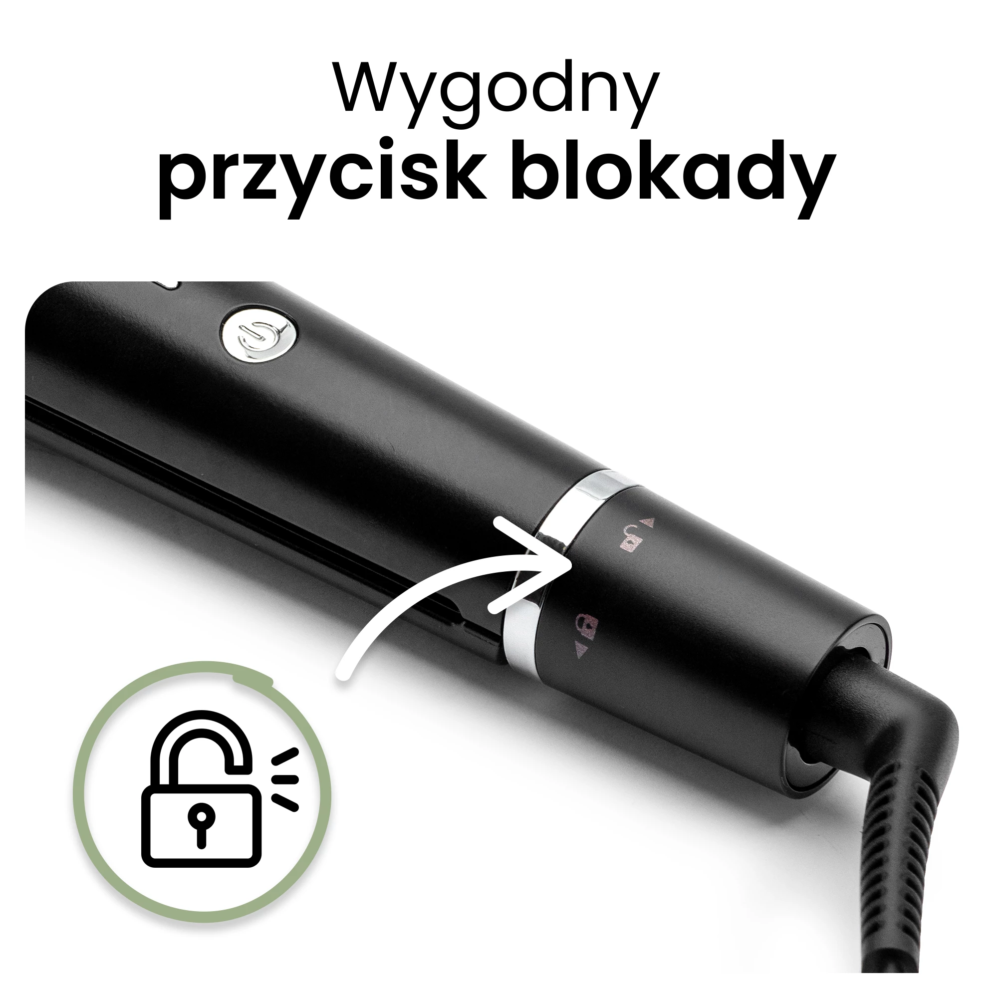 3Falownica do włosów czarna