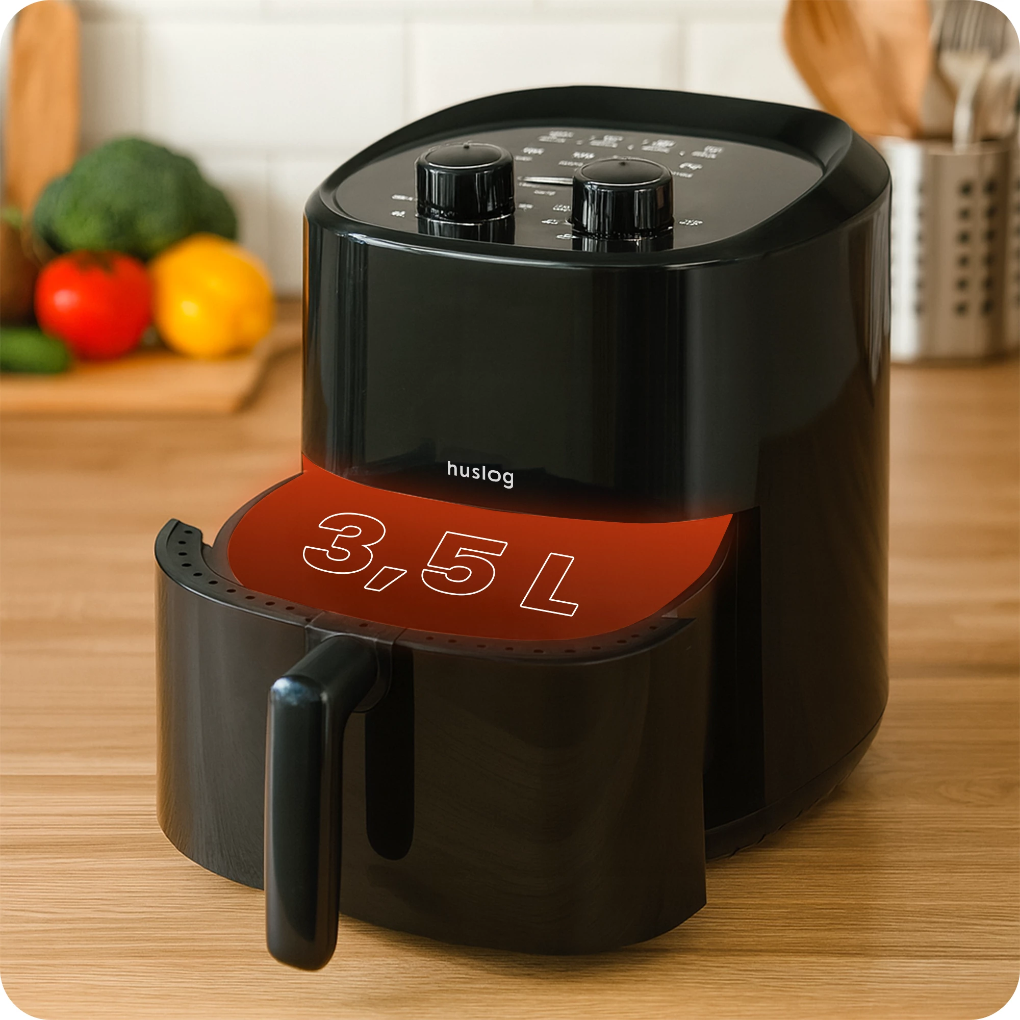 6Frytkownica beztłuszczowa 3,5L, 1400W Air Fryer