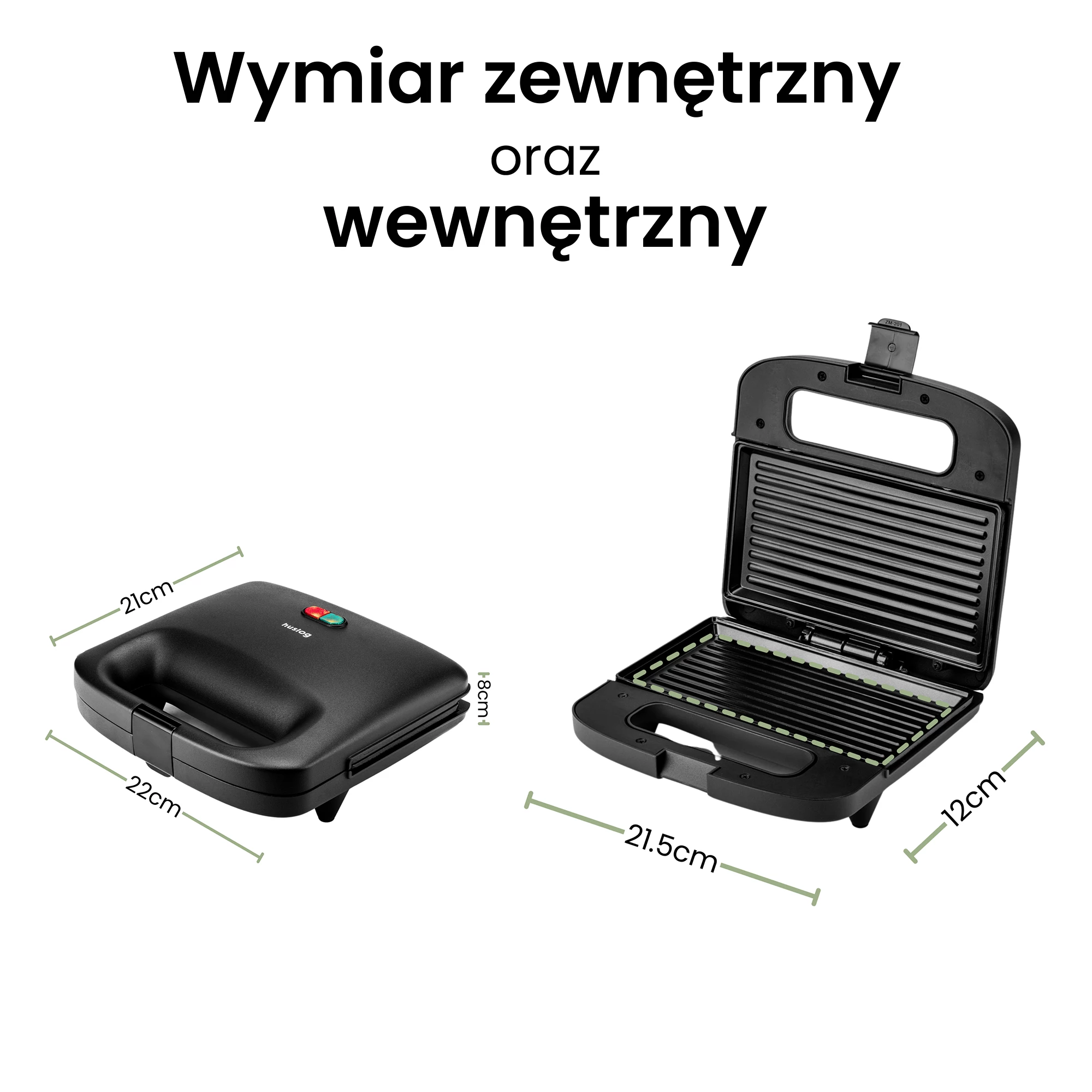 7Opiekacz do kanapek Panini 1000W