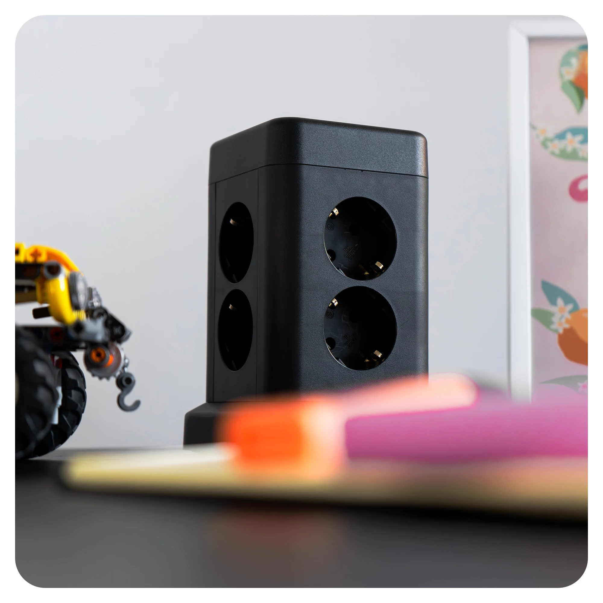 4Przedłużacz pionowy z USB - HUS1004