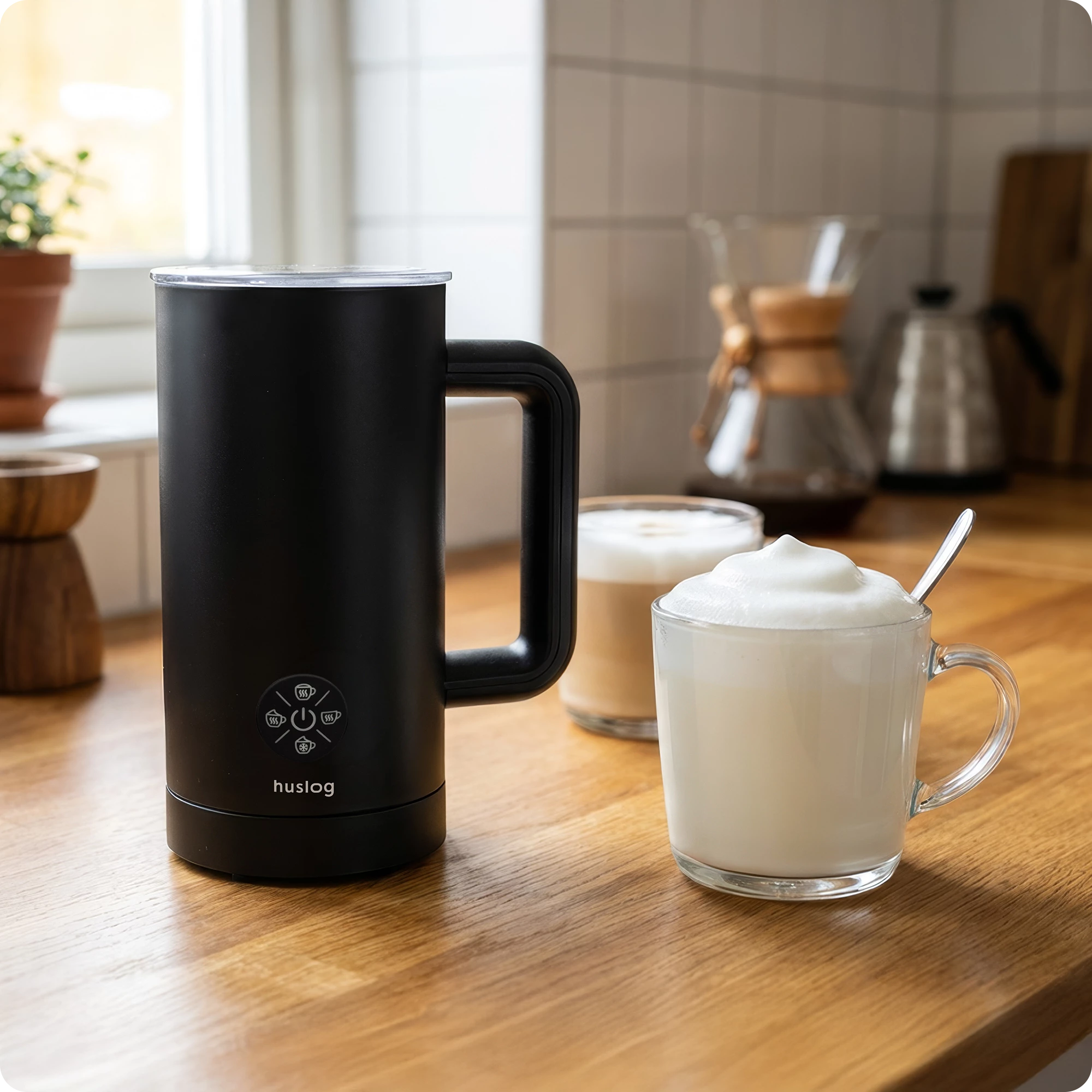 1Spieniacz do mleka czarny 500W