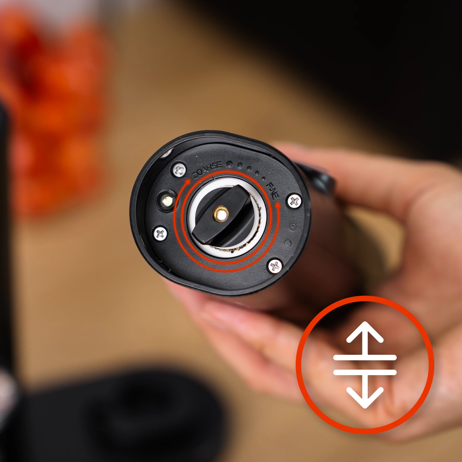 Nastaven� hrubosti mlet�