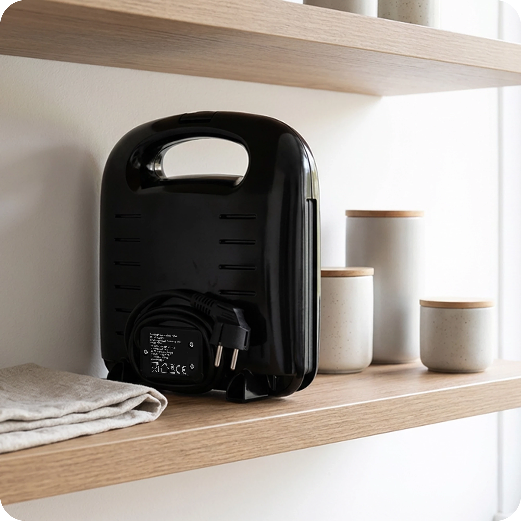 5Opiekacz do kanapek srebrny 750W