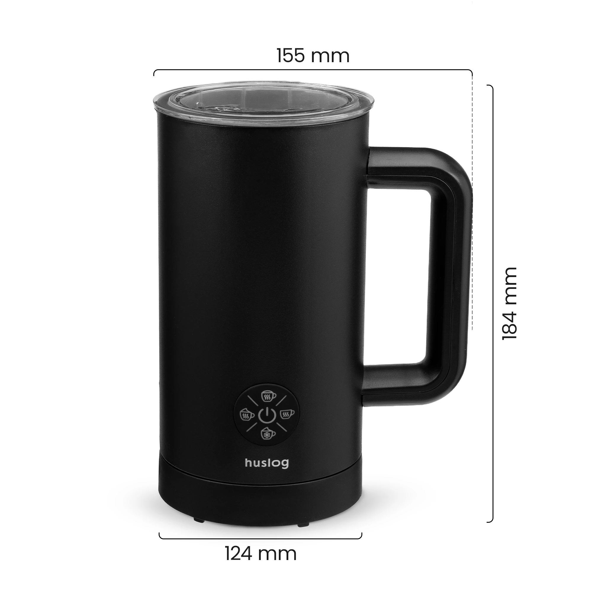 10Spieniacz do mleka czarny 500W