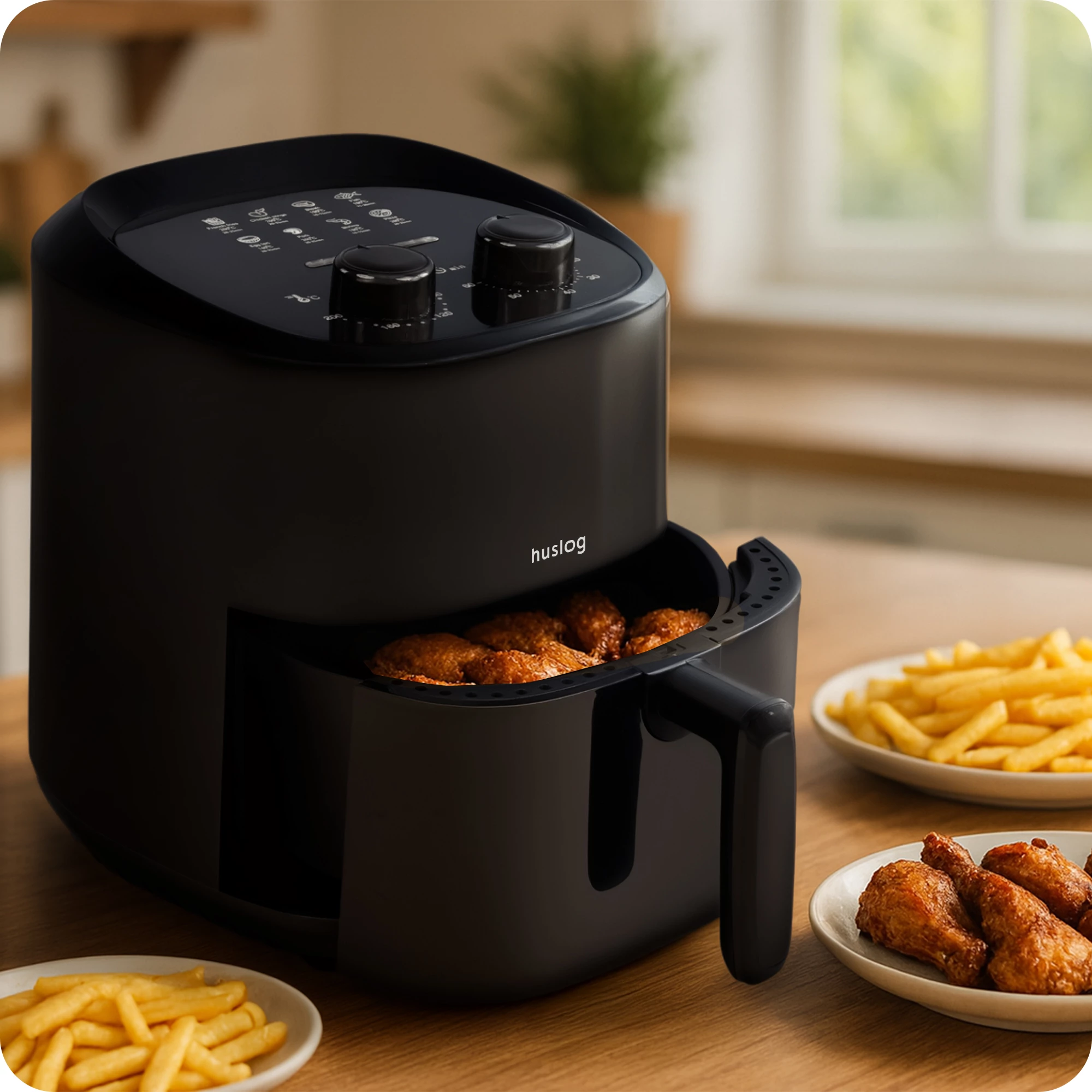 4Frytkownica beztłuszczowa 3,5L, 1400W Air Fryer