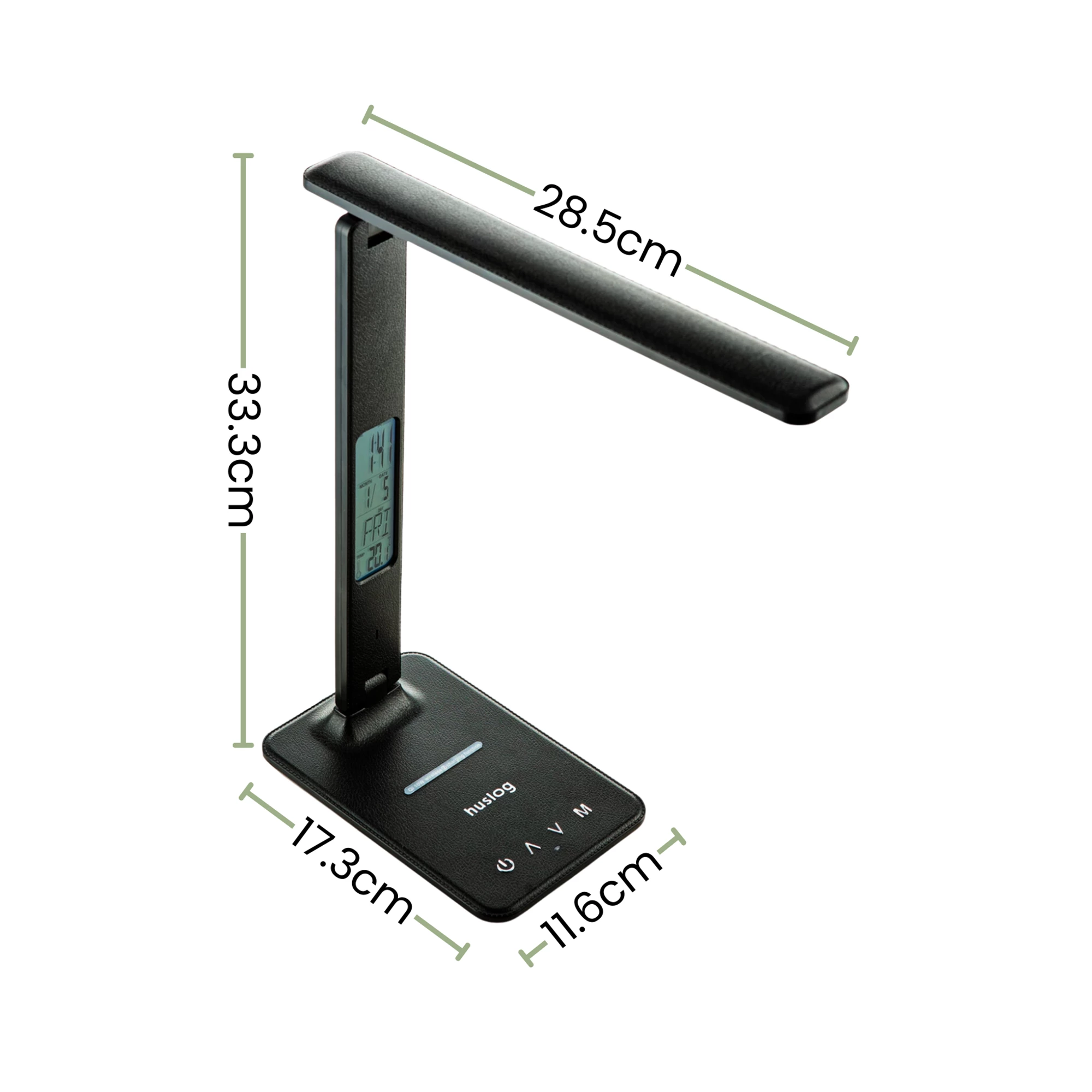 7Lampka LED z ładowaniem indukcyjnym i wyświetlaczem