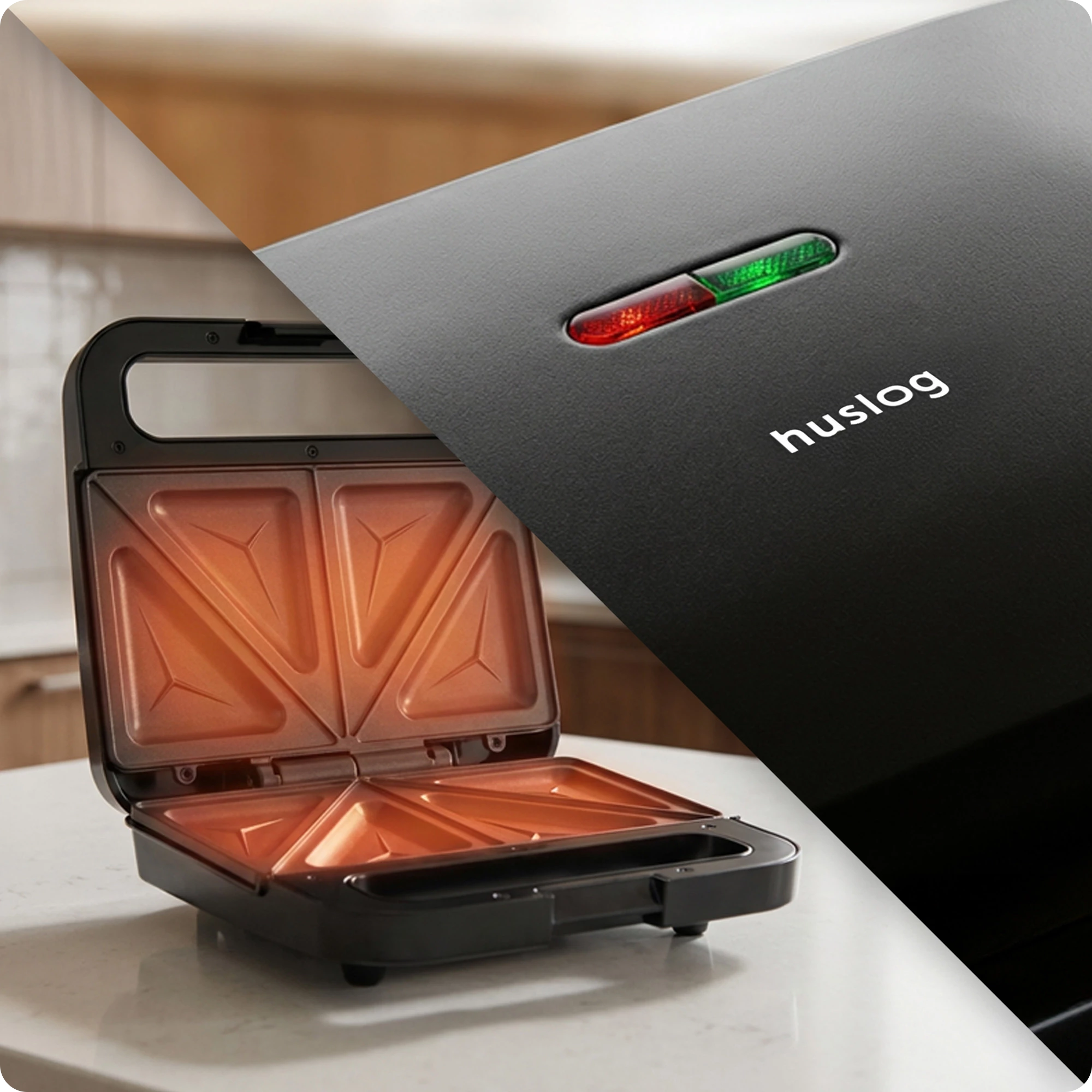 7Opiekacz do kanapek czarny 800W