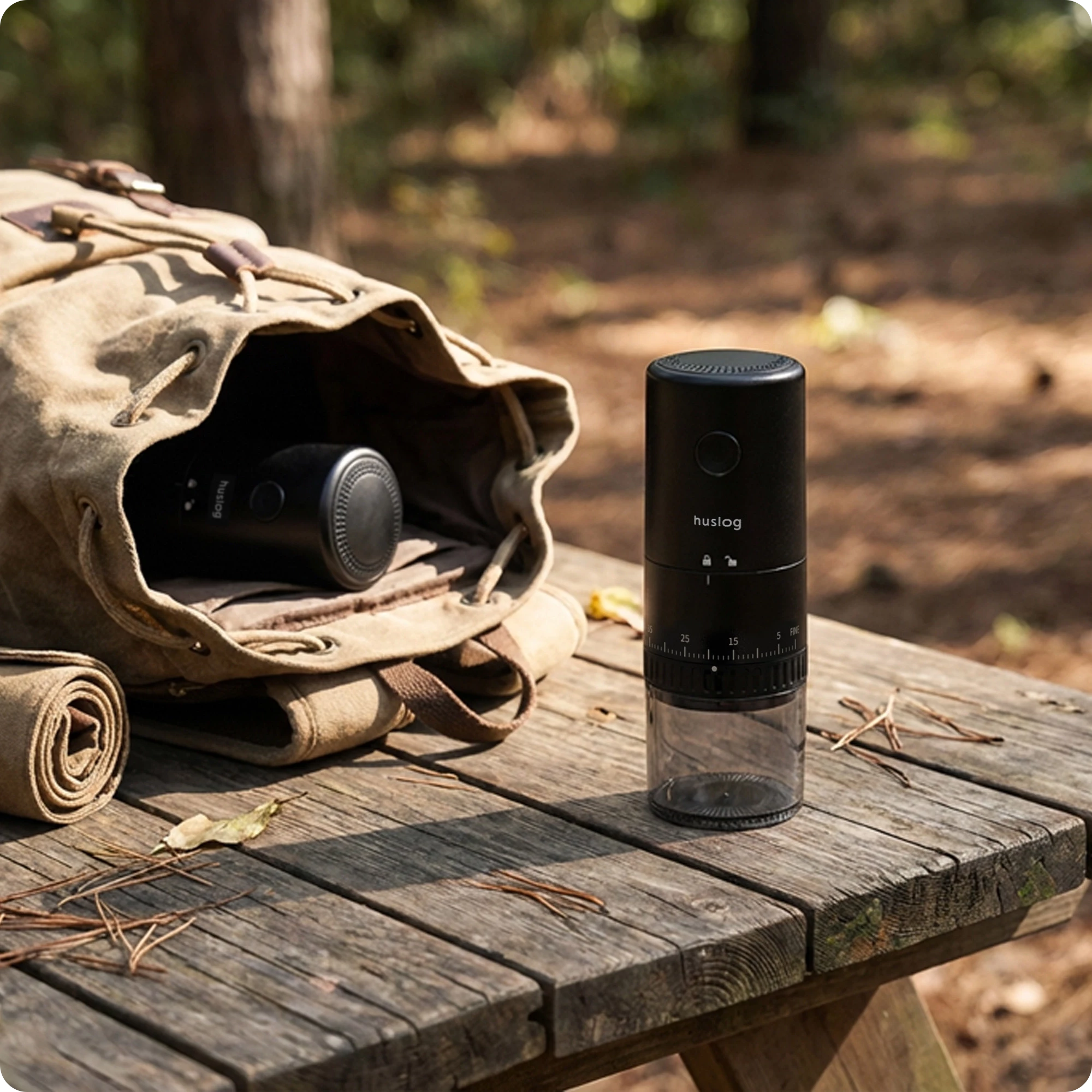 11Młynek bezprzewodowy do kawy czarny