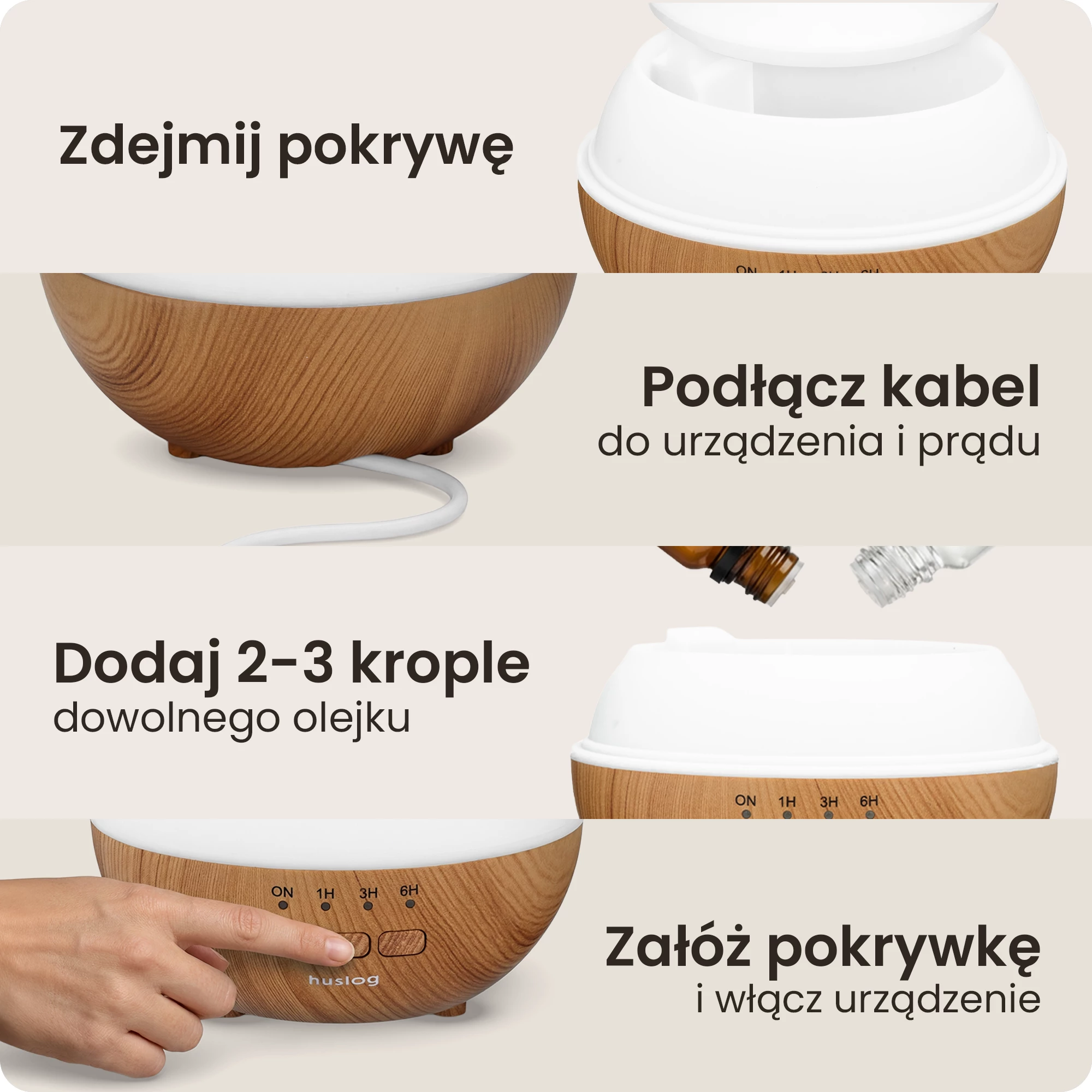 6Dyfuzor zapachowy z mleczną pokrywą