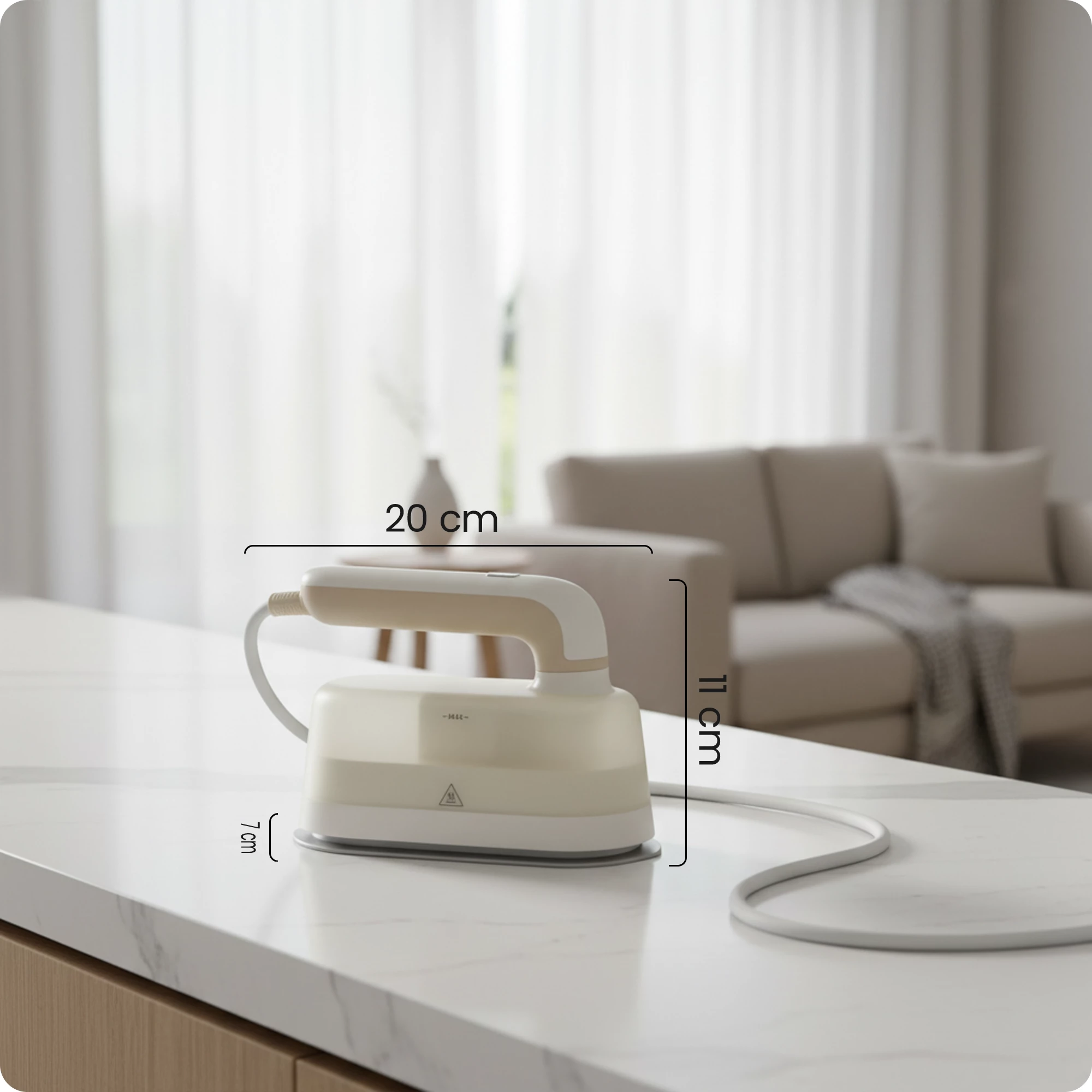 11Żelazko parowe z obrotową rączką