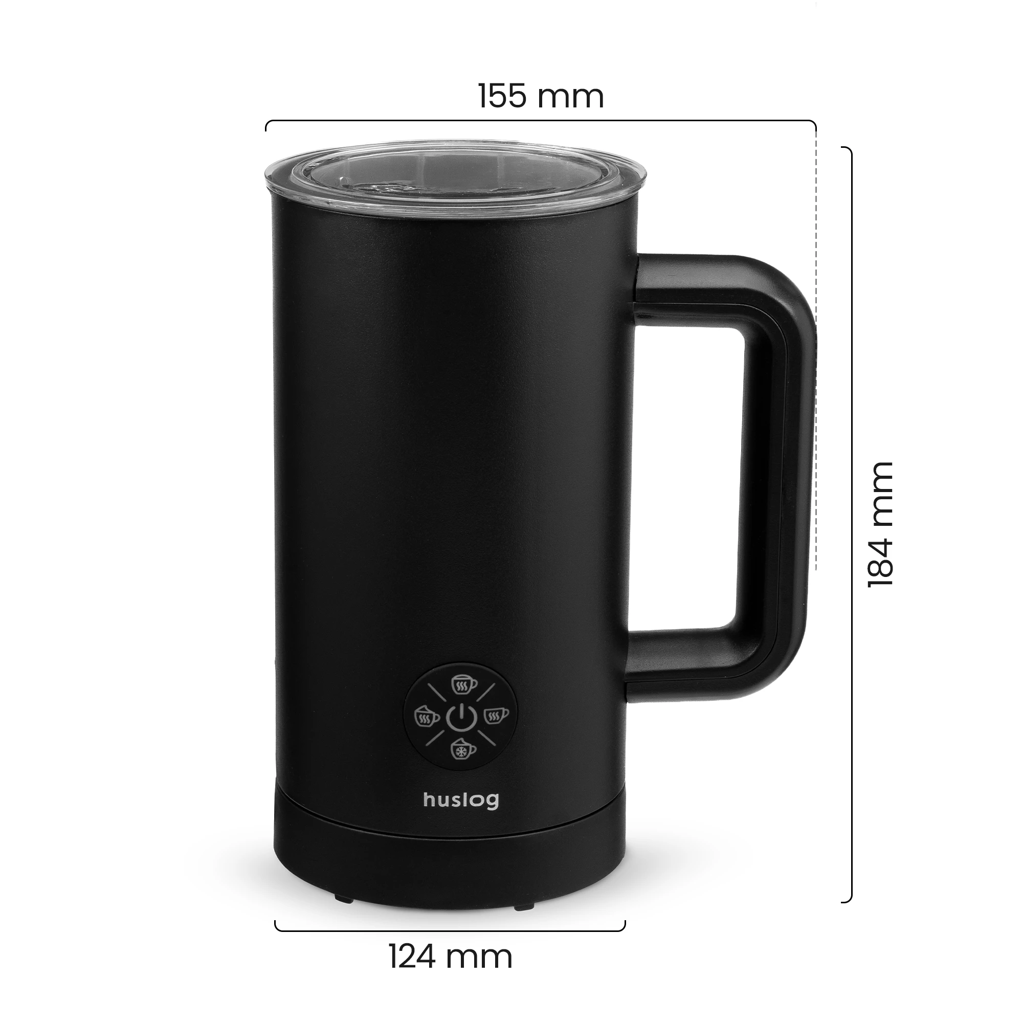 9Spieniacz do mleka czarny 500W