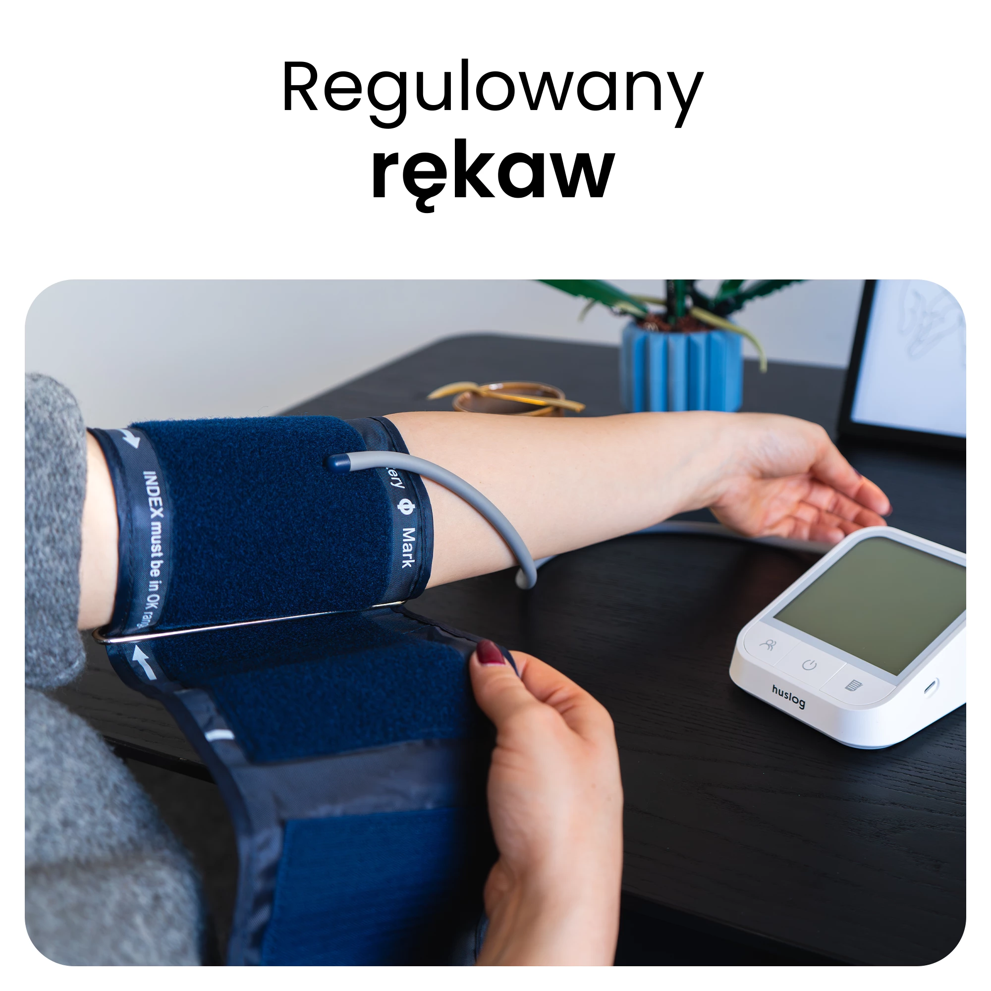 4Ciśnieniomierz naramienny z funkcją głosową biały