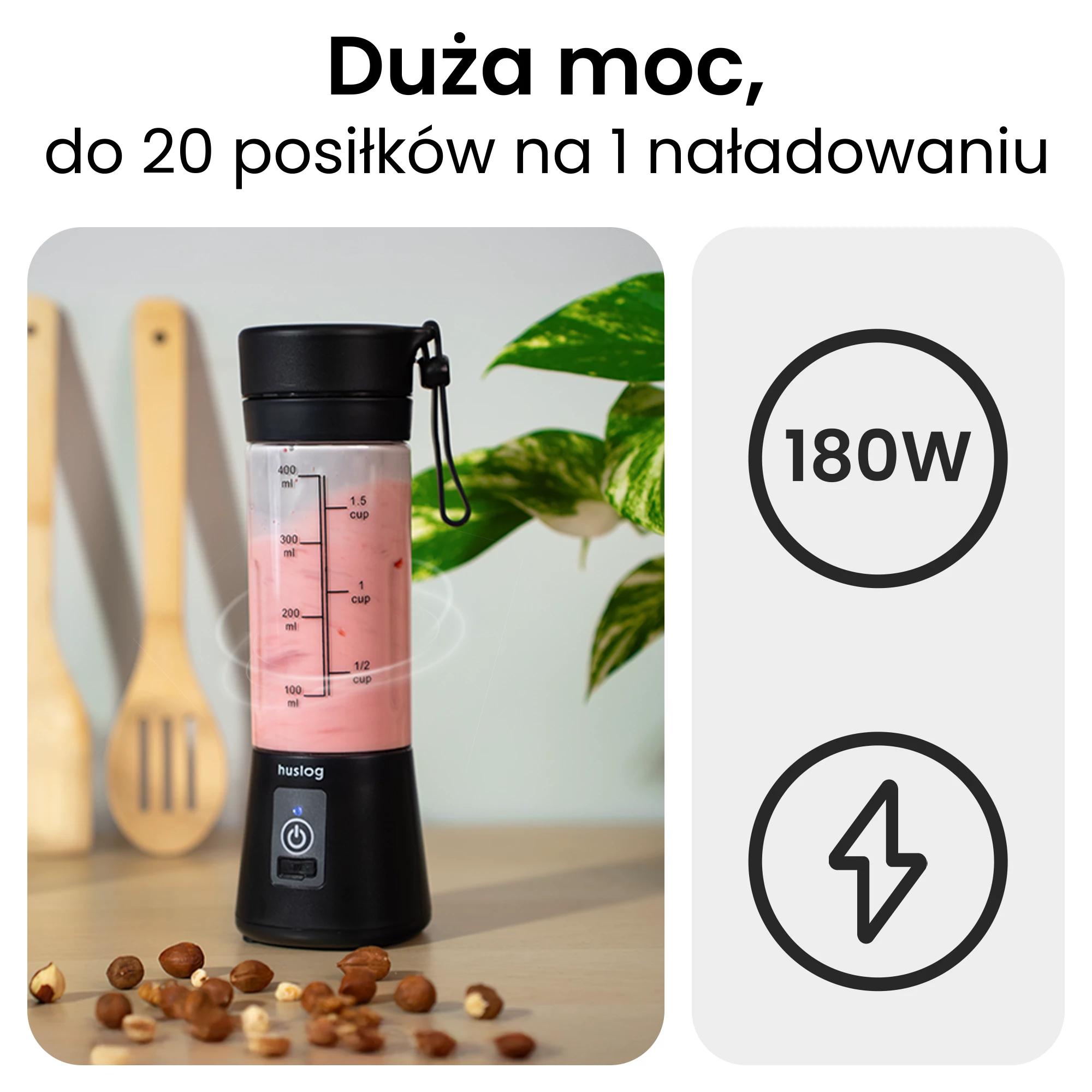 4Blender bezprzewodowy TO GO 180W