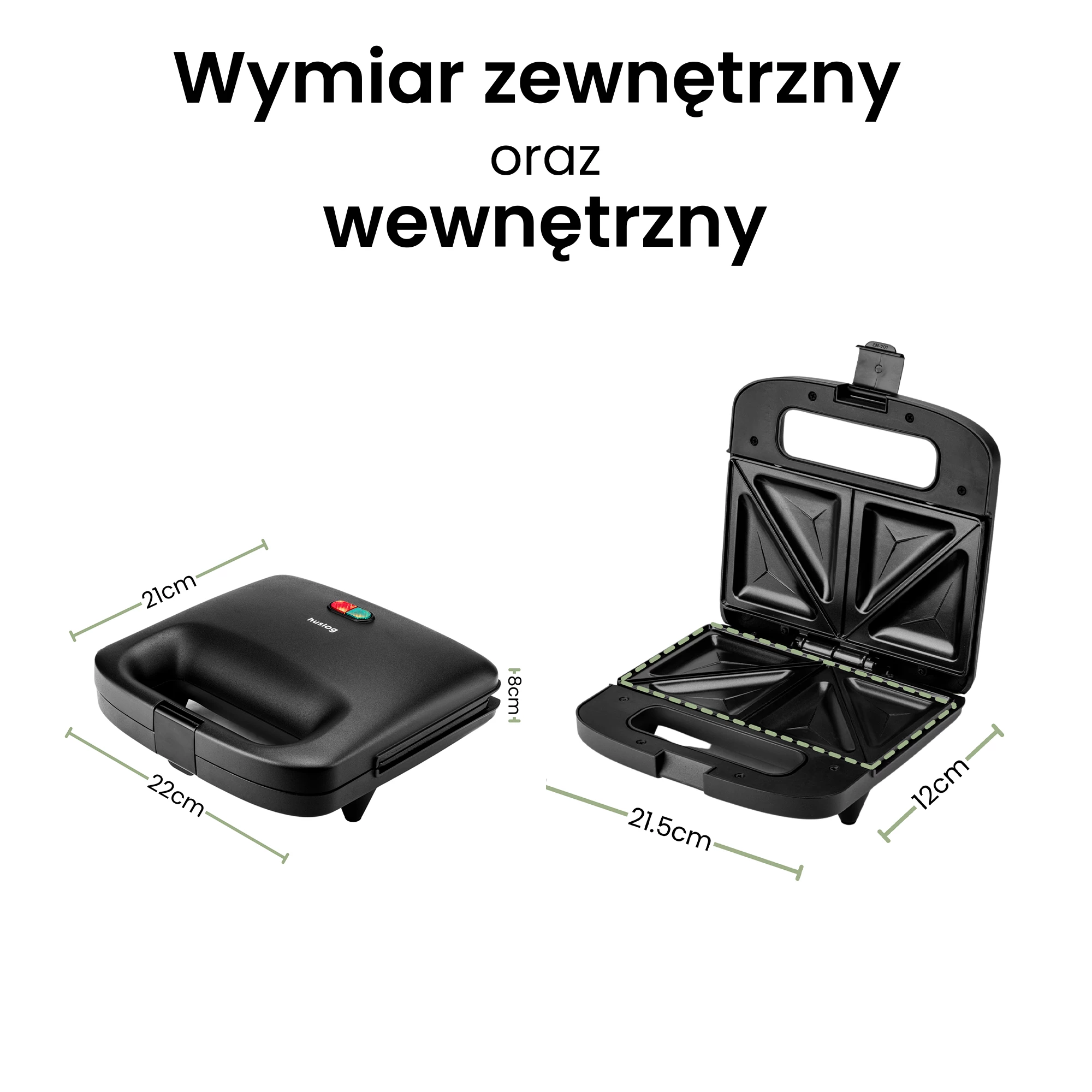6Opiekacz do kanapek trójkąty 1000W