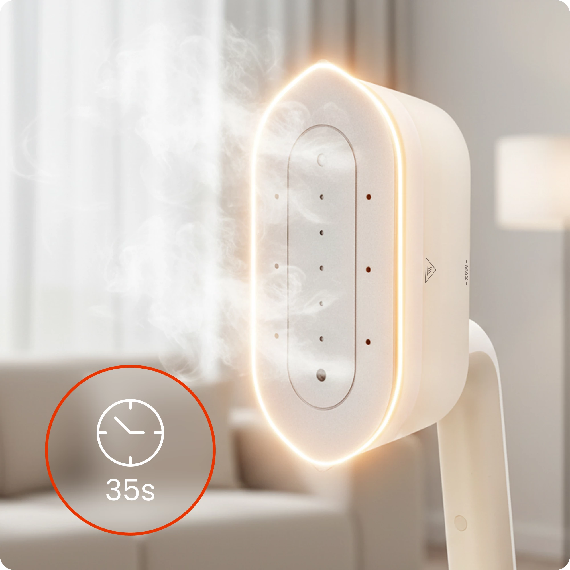 2Żelazko parowe z obrotową rączką