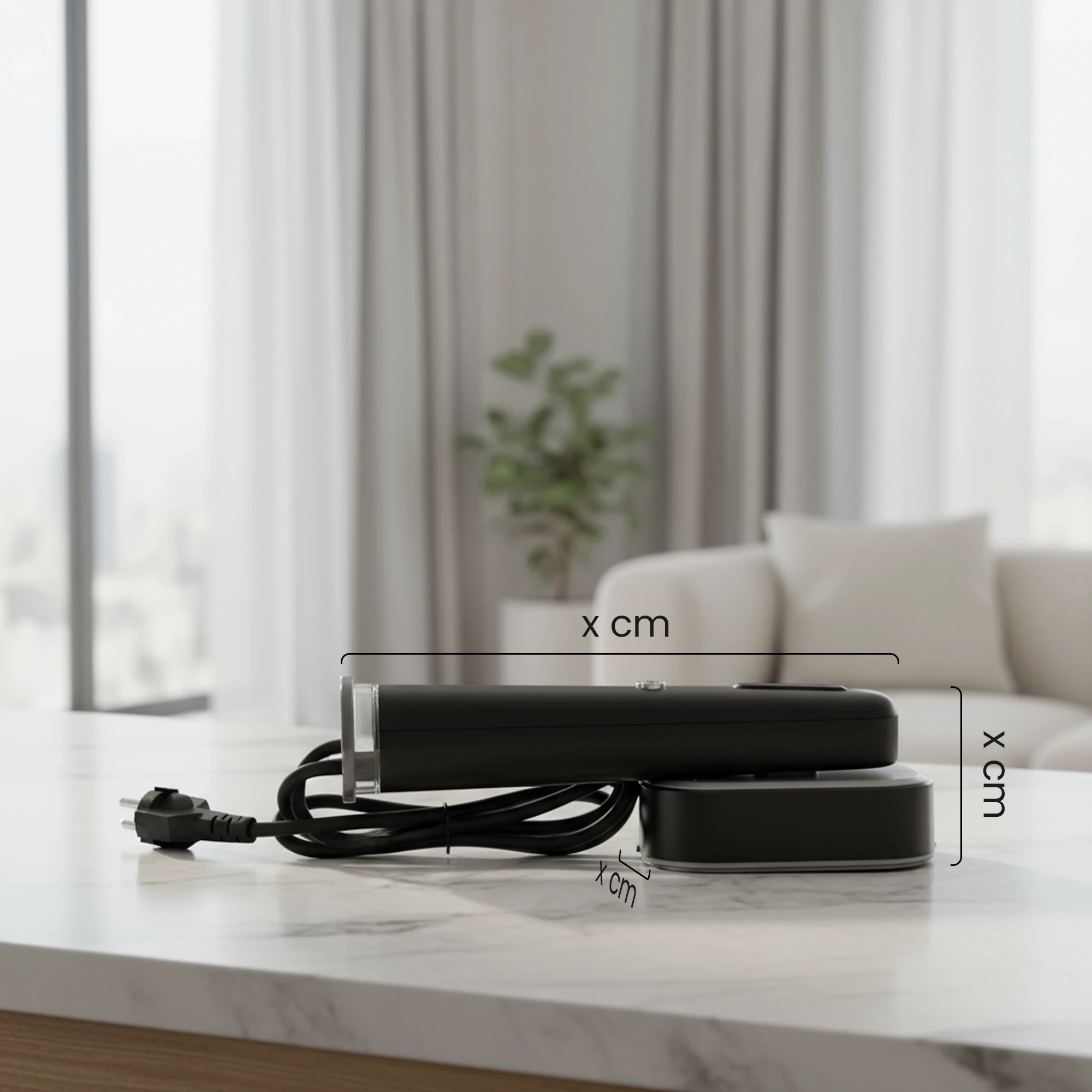 11Parownica z obrotową głowicą czarna