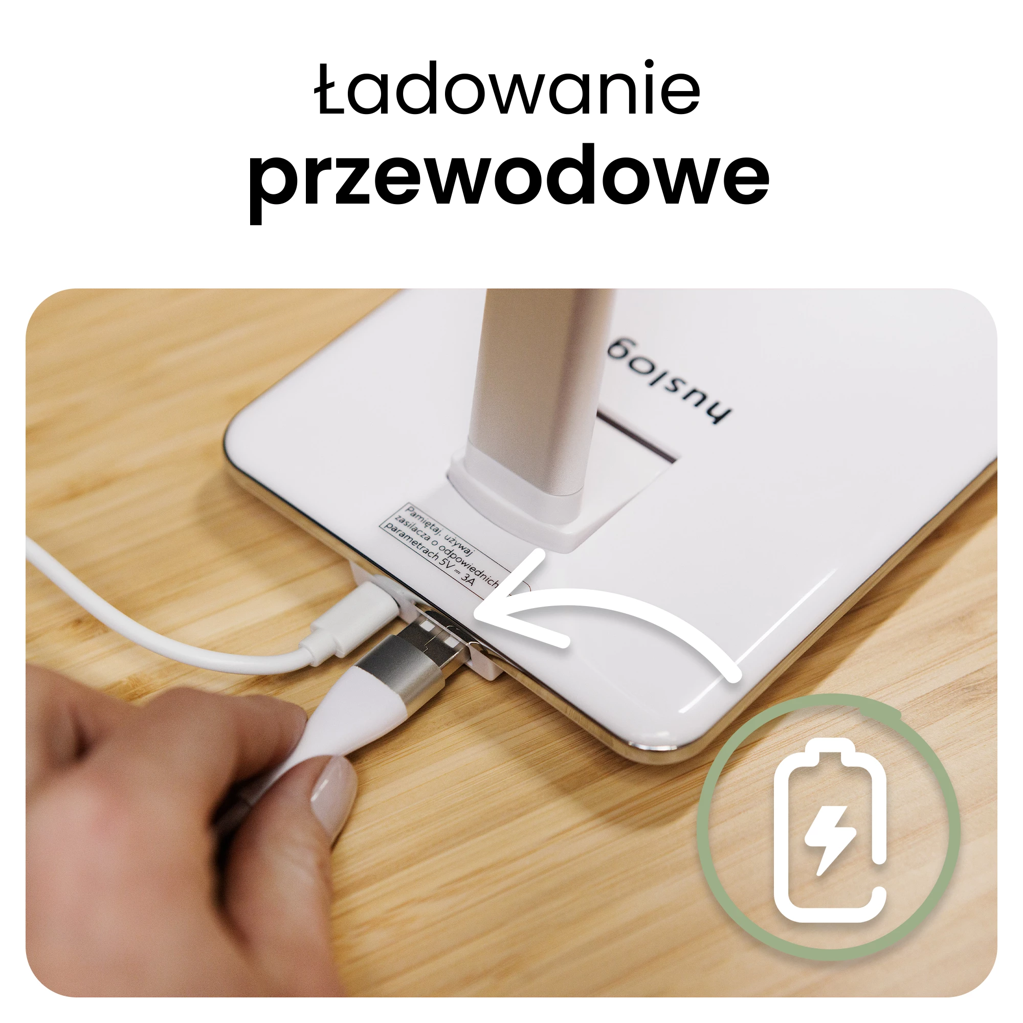 5Lampka biurkowa biała