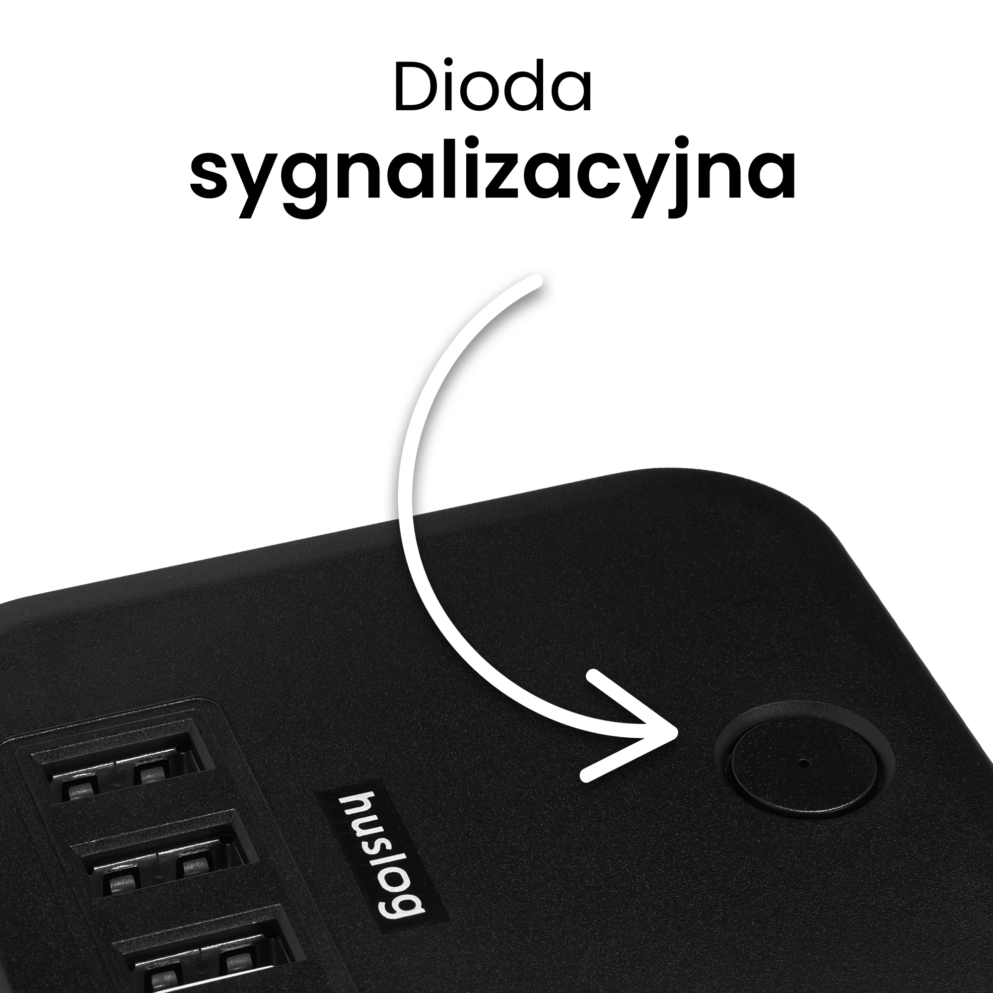 2Przedłużacz Kostka z 3 wejściami Czarny