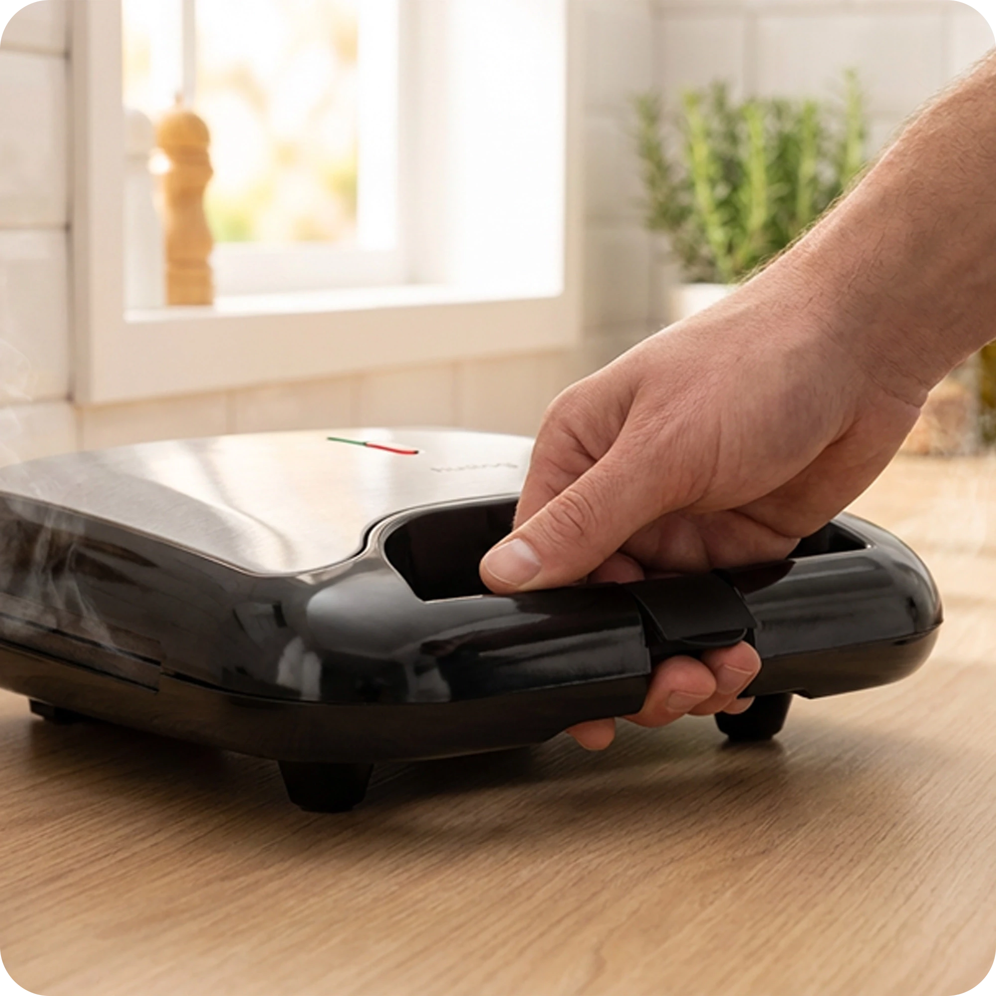 3Opiekacz do kanapek srebrny 750W