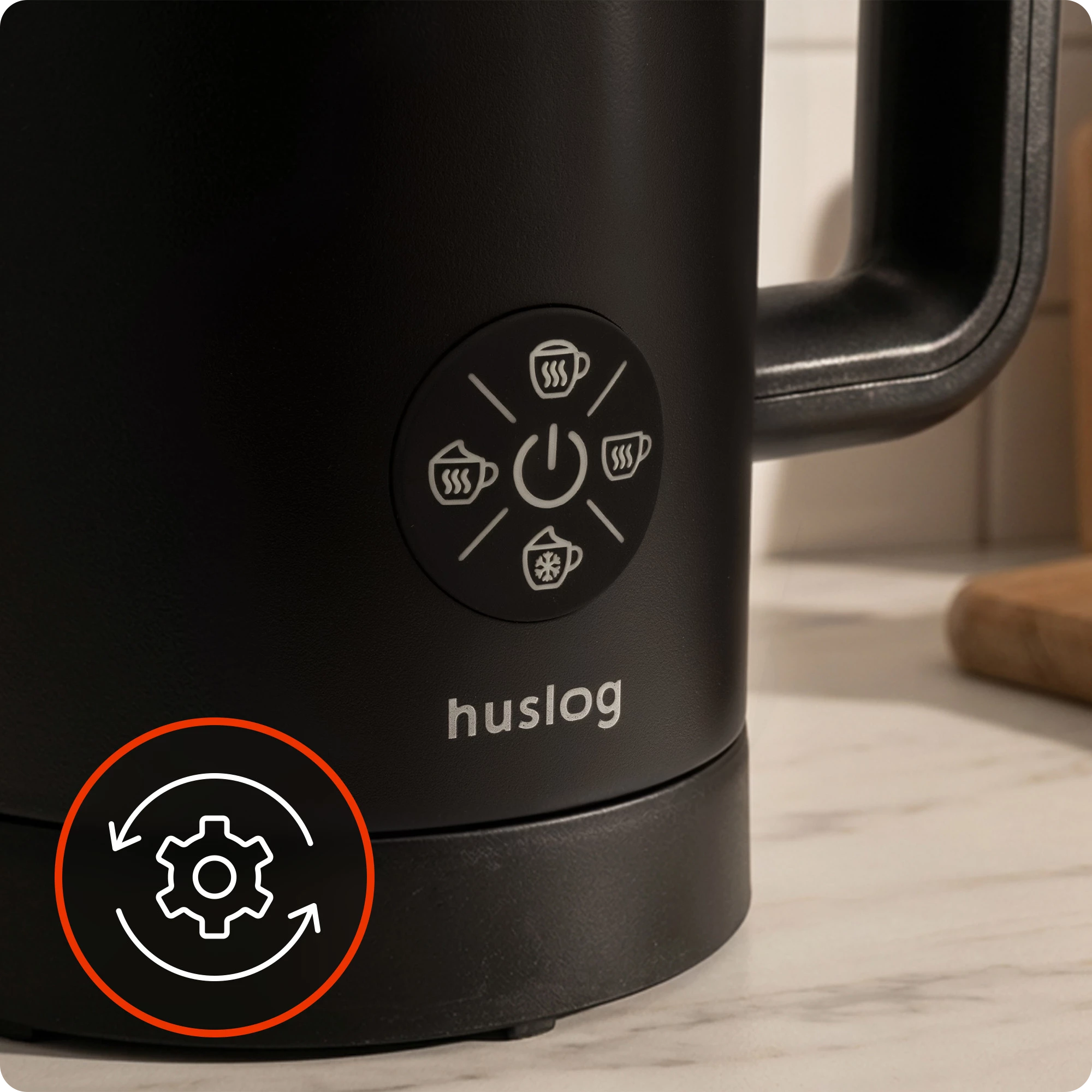 7Spieniacz do mleka czarny 500W