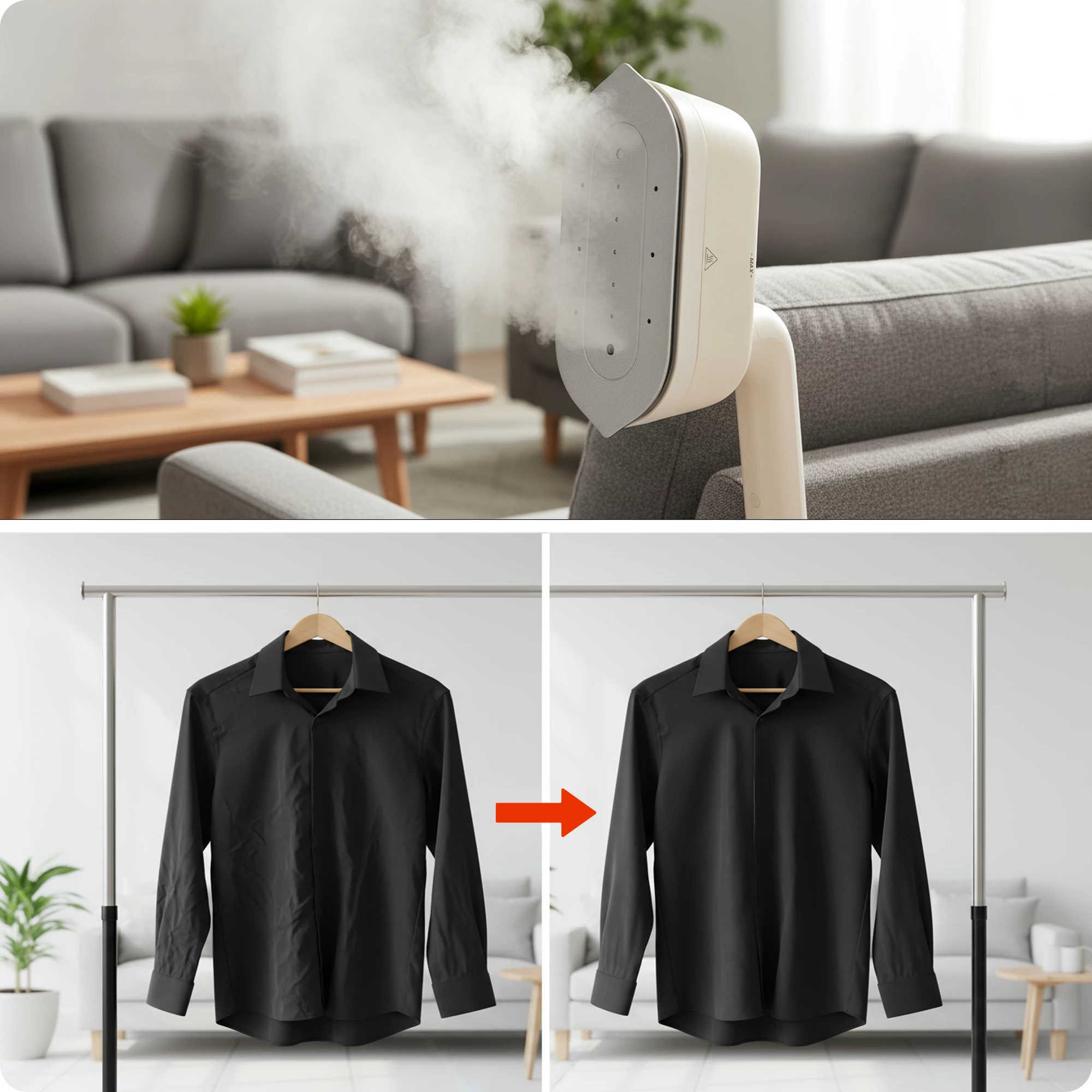 3Żelazko parowe z obrotową rączką