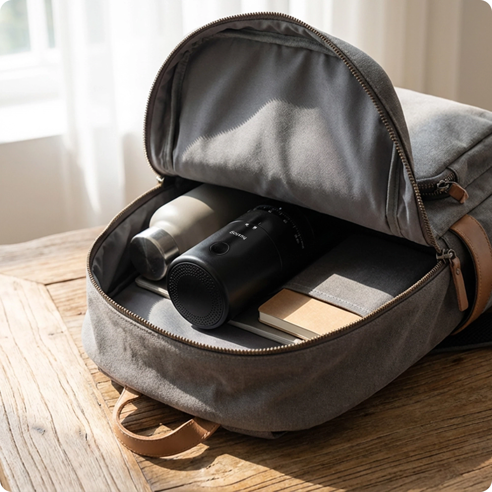 10Młynek bezprzewodowy do kawy czarny