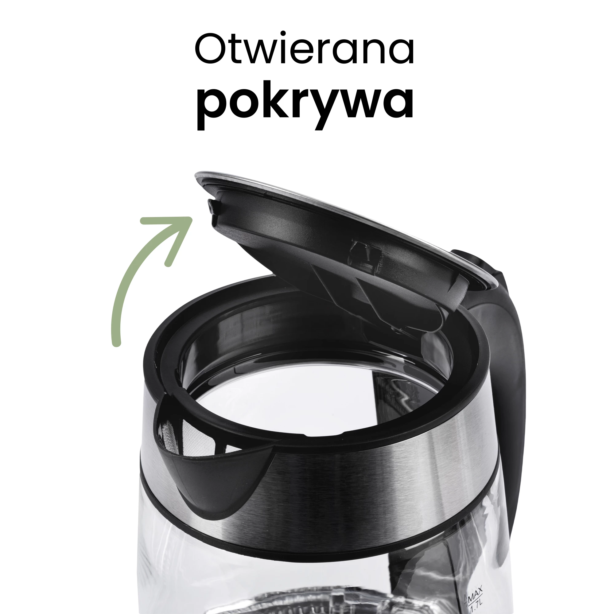 4Szklany czajnik elektryczny 1,7L