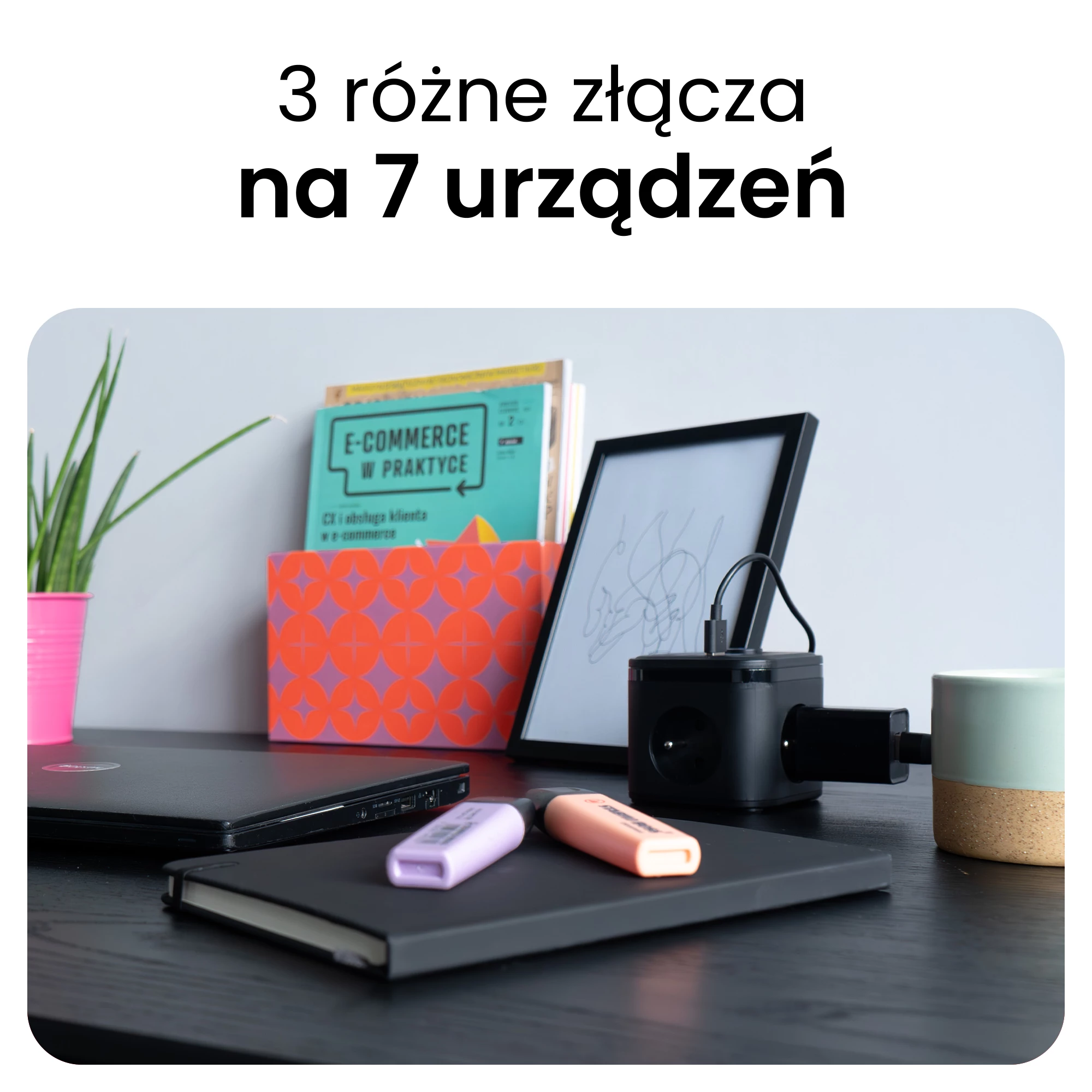 3Przedłużacz kostka z USB - HUS1003